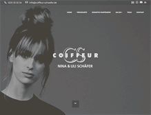 Tablet Screenshot of coiffeur-schaefer.de